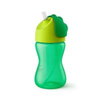 Copo Canudo Avent Curvado Verde 300ml