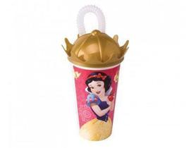 Copo canudo coroa colecionável 500ml - Plasútil