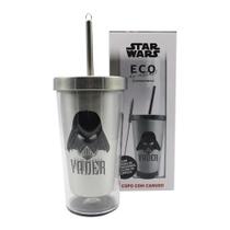 Copo Canudo Eco Darth Vader Fire 450 Ml