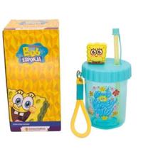 Copo canudo flip 500ml bob esponja