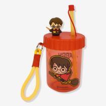 Copo Canudo Flip 500ml Harry Potter Zona Criativa - 10026567 Copo Canudo Flip 500ml Harry Potter Zona Criativa - 10026567