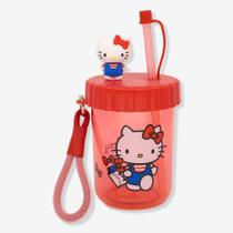 Copo Canudo Flip 500ml Hello Kitty Zona Criativa - 10026566 Copo Canudo Flip 500ml Hello Kitty Zona Criativa - 10026566