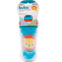 Copo Canudo Infantil Parede Dupla Animal FUN 320 ML Buba