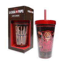 Copo Canudo La Casa de Papel Bella Ciao - Clube Comix