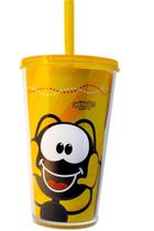 Copo Canudo Luz e Vida Smilinguido Amarelo Copo Canudo Luz e Vida Smilinguido Amarelo