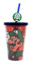 Copo Canudo Pingente luigi Super Mario zona criativa