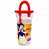 Copo Canudo Princesas Cinderela Branca De Neve BPA Original