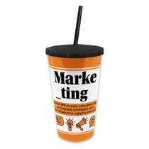 Copo Canudo Profissões - Marketing Copo Canudo Profissões - Marketing