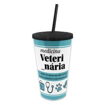 Copo Canudo Profissões - Medicina Veterinária