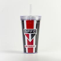Copo Canudo São Paulo Tricolor Oficial - Sude