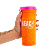 Copo Canudo Slim 650ml - Power Solar