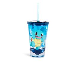 Copo Carnival JUST FUNKY Pokémon Squirtle 473 ml com canudo