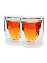 Copo Caveira Vidro Duplo 75ml 2 Peças - Dolce Home 906 Copo Caveira Vidro Duplo 75ml 2 Peças - Dolce Home 906