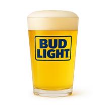 Copo Cerveja Americana Bud Light 300ml Vidro Exclusivo Transparente