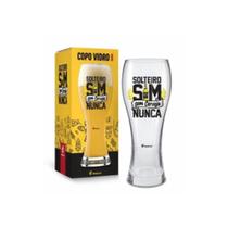 Copo Cerveja Gigante 680Ml Solteira Sim Sem Cerveja Nunca - Brasfoot