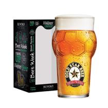 Copo Cerveja Rótulo Frases Gold Star Beer Futebol 580ml - Ruvolo