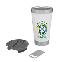 Copo Cerveja Termico Copa Do Mundo 473Ml Selecao Brasileira.