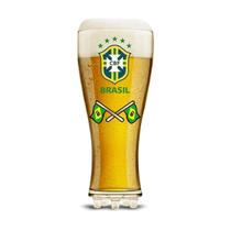 Copo Chuteira Bandeiras Brasil Hexa Copa Do Mundo 2022 370ml
