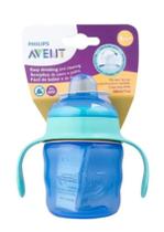 Copo Classic Spout Cup Com Bico De Silicone 200ml Azul- Avent Copo Classic Spout Cup Com Bico De Silicone 200ml Azul- Avent