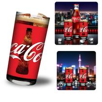 Copo Coca-Cola 390ml Vidro Original Bebidas Geladas Copo Coca-Cola 390ml Vidro Original Bebidas Geladas