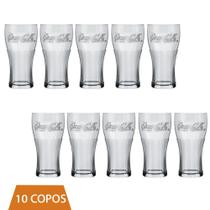 Copo Coca-Cola De Vidro 470ML Nadir Figueiredo kit 10 Und