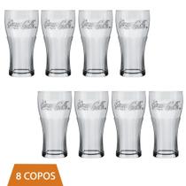 Copo Coca-Cola De Vidro 470ML Nadir Figueiredo kit 8 Und Copo Coca-Cola De Vidro 470ML Nadir Figueiredo kit 8 Und