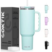 Copo COKTIK de 1,5 L com alça e tampa de palha isolado a vácuo Copo COKTIK de 1,5 L com alça e tampa de palha isolado a vácuo