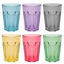 Copo Colorido em Vidro 650ml - Cores Sortidas