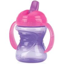 Copo com Alça e Bico Rígido Retrátil Nuby 240ml Lilas Copo com Alça e Bico Rígido Retrátil Nuby 240ml Lilas