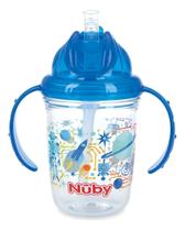 Copo Com Alça E Canudo Antivazamento Infantil 240ml Nûby Copo Com Alça E Canudo Antivazamento Infantil 240ml Nûby