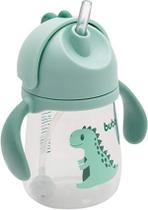 Copo Com Alça E Canudo Dino Verde 240Ml (12M+) Buba