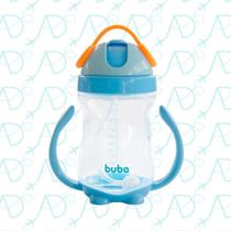 Copo com alça e canudo pêndulo azul 300ml 12m+ Buba Copo com alça e canudo pêndulo azul 300ml 12m+ Buba