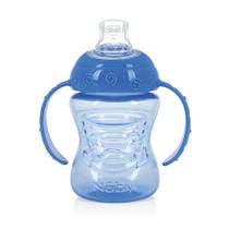 Copo com Alça e Super Bico de Silicone 240ml - Azul - Nûby Copo com Alça e Super Bico de Silicone 240ml - Azul - Nûby