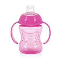 Copo com Alça e Super Bico de Silicone 240ml - Rosa - Nûby Copo com Alça e Super Bico de Silicone 240ml - Rosa - Nûby