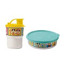 Copo Com Bico 225ml+Pratinho Disney Mickey