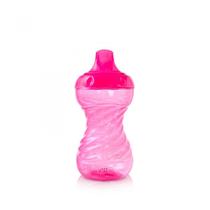 Copo com bico 300ml rosa translucido cajovil