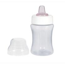 Copo com bico de silicone e tampa 300ml - Baby Go Branco Copo com bico de silicone e tampa 300ml - Baby Go Branco