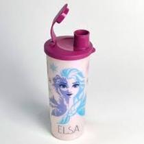 Copo com bico infantil princesa frozen da tupperware