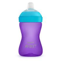 Copo com Bico Macio MY GRIPPY AVENT Philips ROXO/AZUL 300ML CF802/02 Copo com Bico Macio MY GRIPPY AVENT Philips ROXO/AZUL 300ML CF802/02