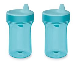 Copo com canudinho NUK Everlast Hard Spout, 10 onças, azul,