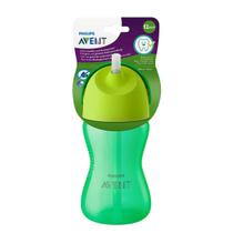 Copo Com Canudo + 12 Meses Dinossauro Verde 300ml Philips