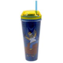 Copo com Canudo 2 em 1 - Petiscos e Bebida - 450 Ml - Os Simpsons - Zona Criativa Copo com Canudo 2 em 1 - Petiscos e Bebida - 450 Ml - Os Simpsons - Zona Criativa