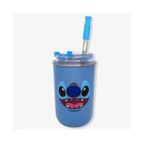 Copo com Canudo 300ML Zona Criativa Stich Azul Copo com Canudo 300ML Zona Criativa Stich Azul