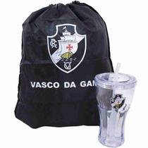 Copo Com Canudo 550Ml E Mochila Tipo Saco - Vasco Da Gama Copo Com Canudo 550Ml E Mochila Tipo Saco - Vasco Da Gama