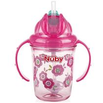 Copo com Canudo ALÇA Tritan Antivazamento 240ML +12M NUBY