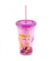 Copo Com Canudo Anna 450ml Frozen - Disney Copo Com Canudo Anna 450ml Frozen - Disney