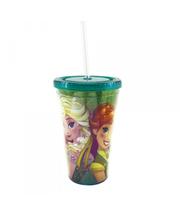 Copo Com Canudo Anna e Elsa 450ml Frozen - Disney Copo Com Canudo Anna e Elsa 450ml Frozen - Disney