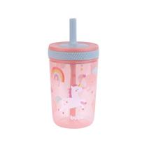 Copo Com Canudo Buba Antivazamento 400ml Canudo Em Silicone Livre de Bpa Mais 12 Meses Azul e Rosa Copo Com Canudo Buba Antivazamento 400ml Canudo Em Silicone Livre de Bpa Mais 12 Meses Azul e Rosa