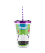 Copo Com Canudo Buzz Lightyear Toy Story 450ml Disney