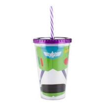 Copo com canudo buzz lightyear toy story 450ml - disney